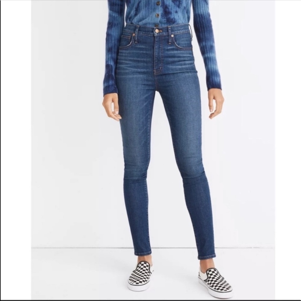 NEW 2021 Madewell 11” High Rise Skinny Leg Denim Jeans in Larkwood Wash